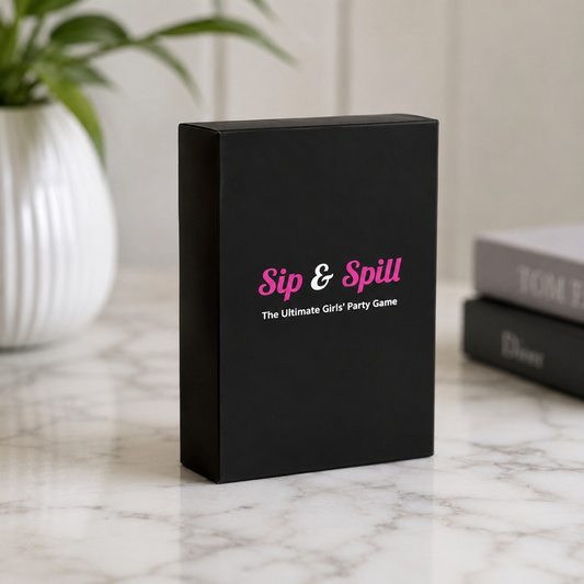 Sip & Spill Girls Party Card Game Drinking Truth or Dare Never Have I Ever Most Likely to!